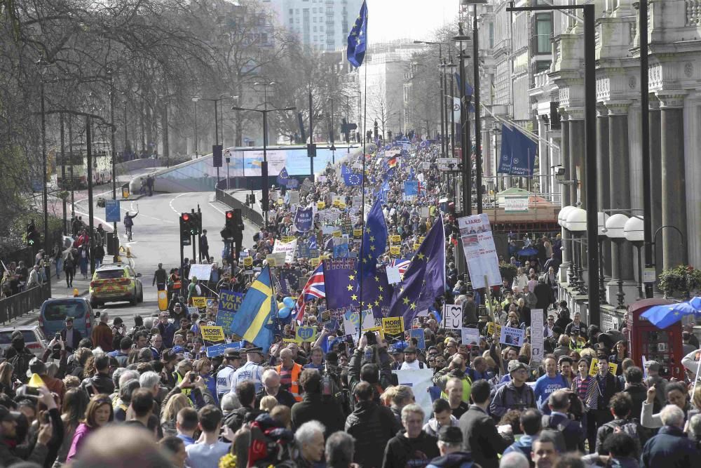 Manifestación en Londres contra el ''Brexit''