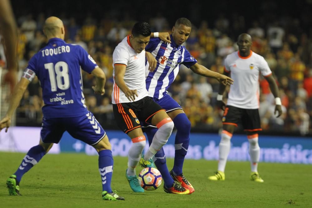 Las imágenes del Valencia - Alavés