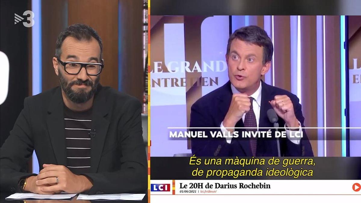 La crítica de Monegal: Manuel Valls, TV-3 i la màquina de guerra per Ferran Monegal La crítica de Monegal: Manuel Valls, TV-3 i la màquina de guerra per Ferran Monegal