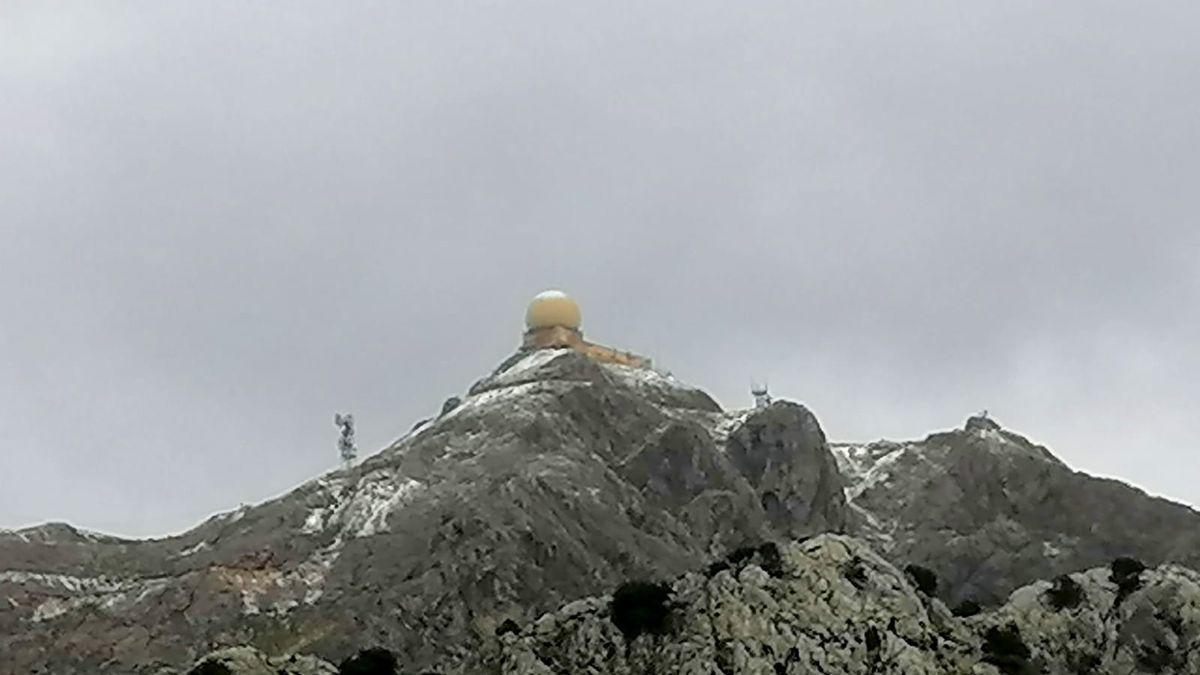 Ein bisschen Schnee auf dem Puig Major am Mittwoch (2.12.).