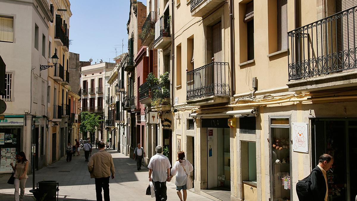 Carrer Major de Sarrià (Barcelona).
