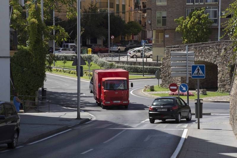 Puntos conflictivos para el tránsito de peatones en Cáceres