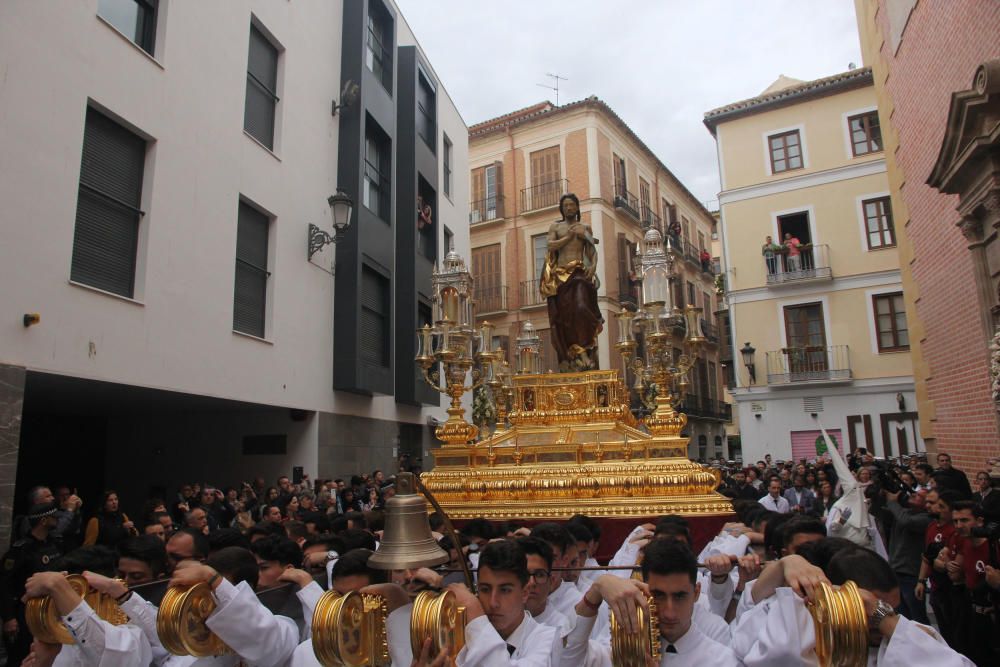 Las imágenes del Resucitado, la procesión del Domingo de Resurrección que pone punto final a la Semana Santa de Málaga