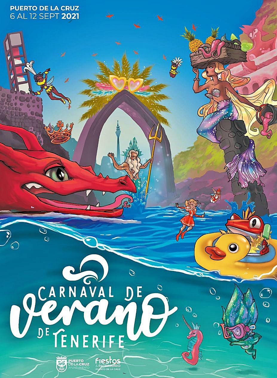 Cartel anunciador del III Carnaval de Verano del Puerto de la Cruz.