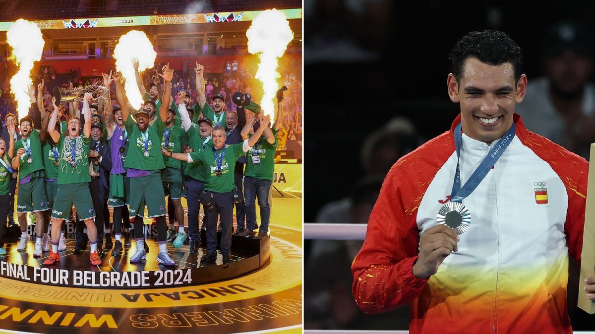 Unicaja y Ayoub Ghadja, galardonados en los Premios Andalucía de los Deportes 2024.