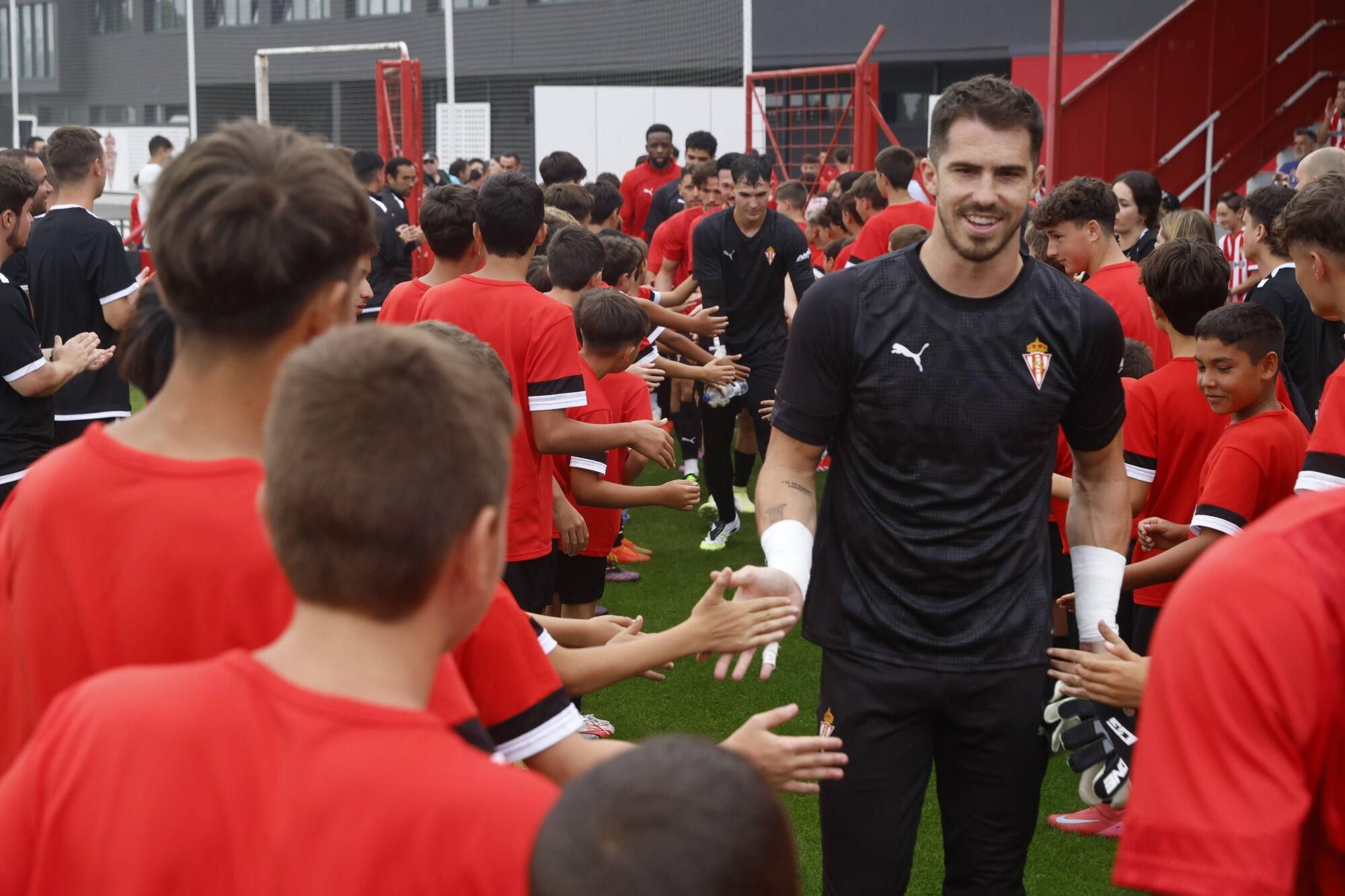 EN IMÁGENES: Primer entrenamiento de Sporting tras el regreso de las vacaciones