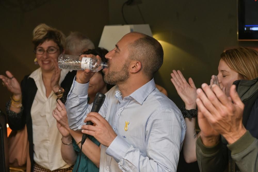 Celebració de Marc Aloy després de la victòria a l