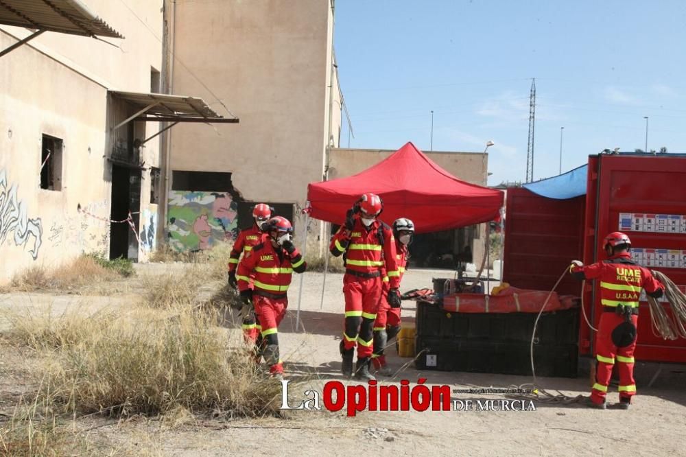 Simulacro en Lorca por inundaciones, terremoto y f