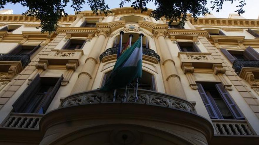 El edificio con mote por excelencia en Málaga: el Palacio de la Tinta.