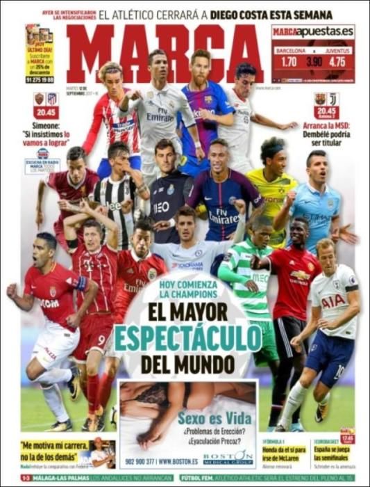 Así son las portadas de este martes 12