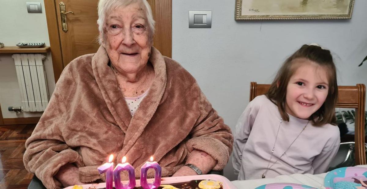 Antonia Giráldez Fabeiro, otra centenaria en la familia vilagarciana
