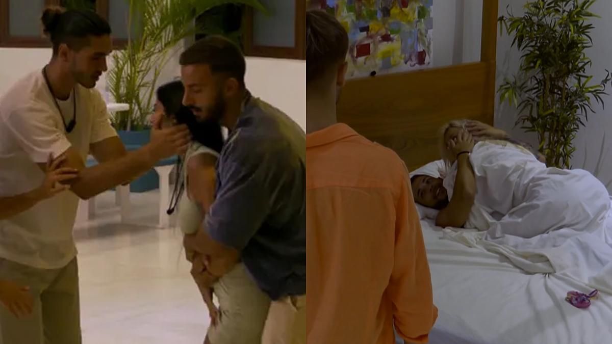 LA ISLA DE LAS TENTACIONES | Marieta irrumpe en la villa de los chicos  mientras Álex tiene sexo con Gabriela: ¿Dónde está mi novio?