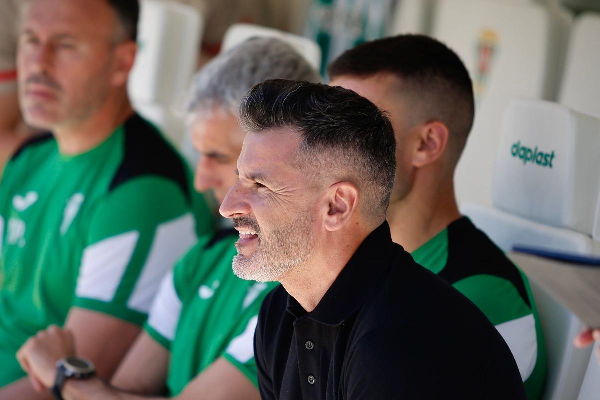 Iván Ania, entrenador del Córdoba CF, en la previa del encuentro ante el Sporting en El Arcángel.