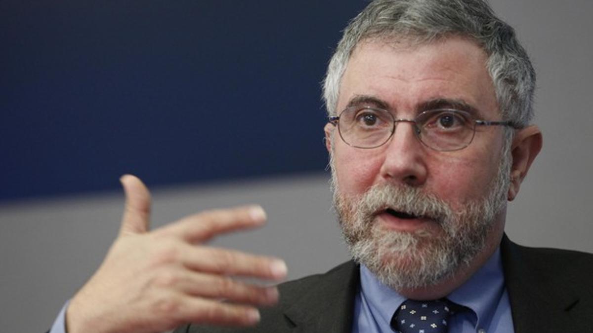 El nobel de Economía Paul Krugman, durante una entrevista, el pasado 4 de mayo en Nueva York.