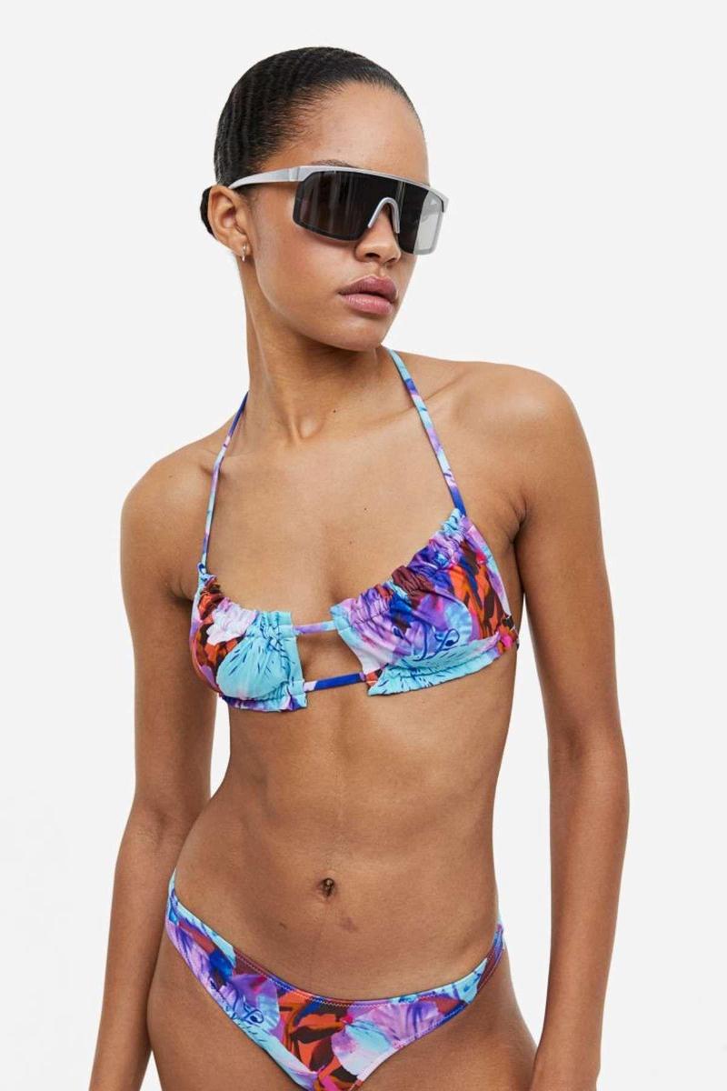 Bikini con estampado abstracto