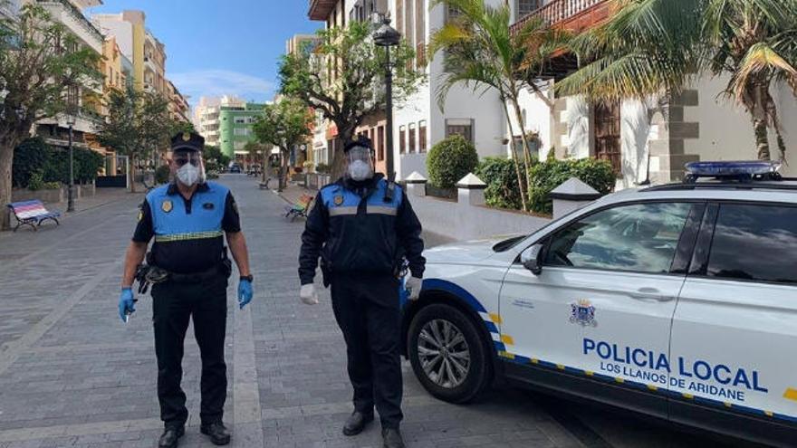 Agentes de la Policía Local de Los Llanos de Aridane.