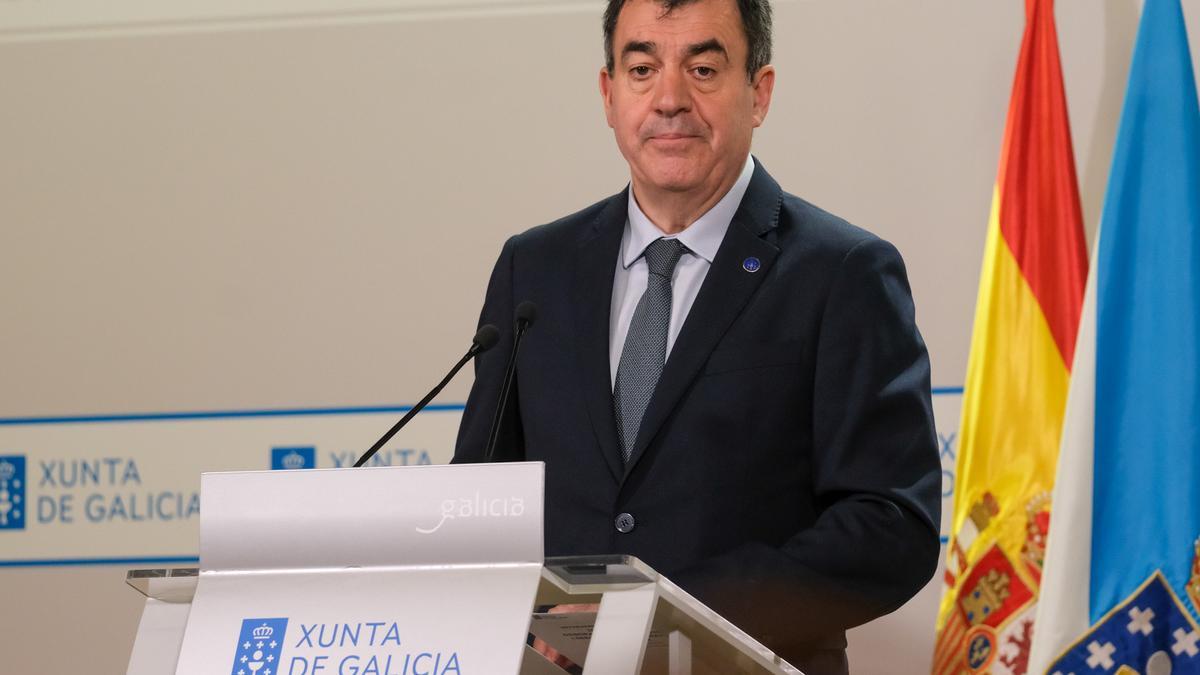 El conselleiro de educación, Román Rodríguez