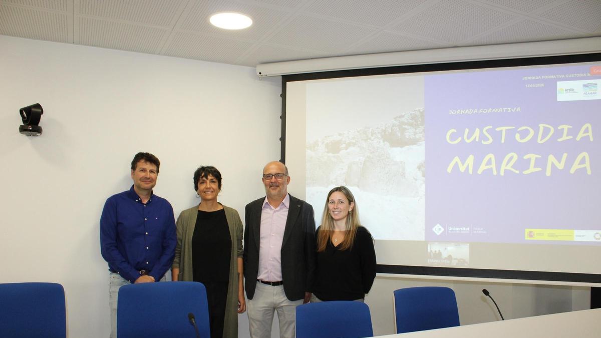 Representantes institucionales acuden a la ‘Jornada formativa en custodia marina’ en la UIB