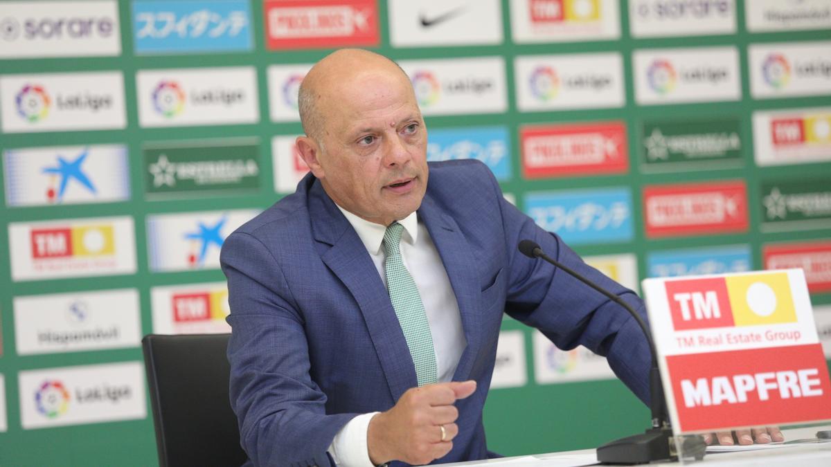 Joaquín Buitrago, en la presentación de la campaña de abonos del Elche