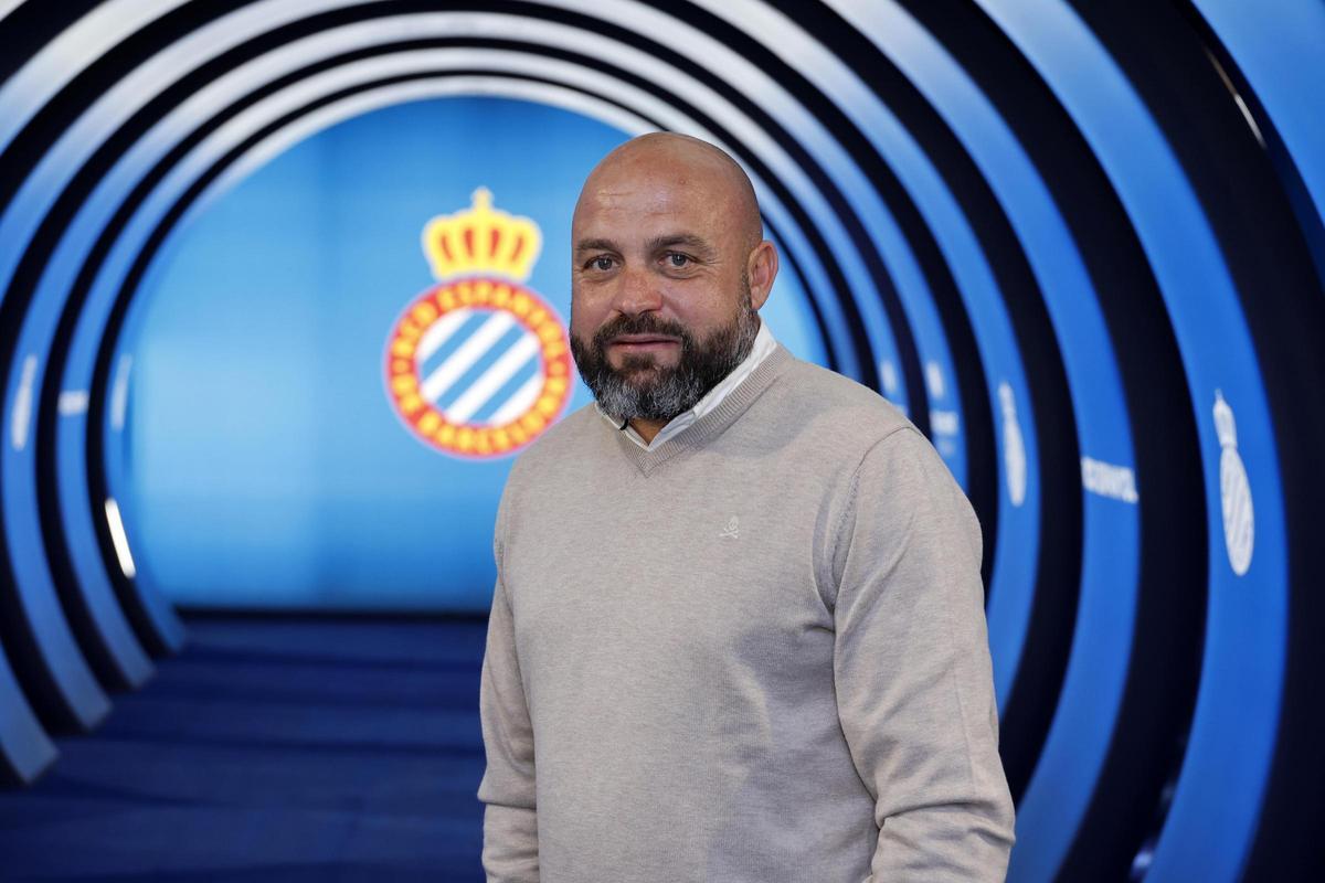 Manolo González, el día de su presentación como entrenador del primer equipo del Espanyol