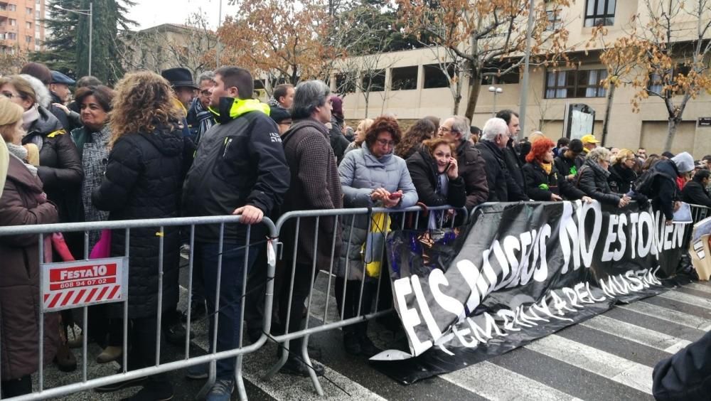 Càrregues policials davant el Museu de Lleida durant l'operació Sixena