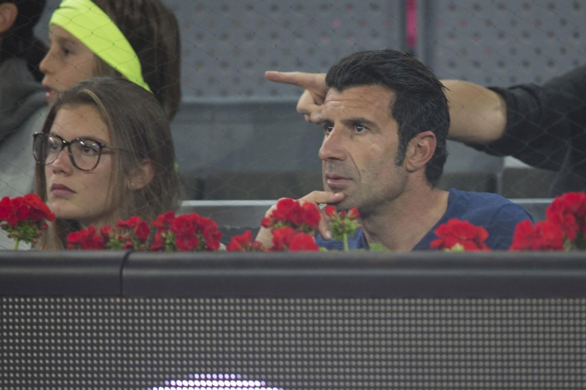 Luis Figo en el Mutua Madrid Open 2017