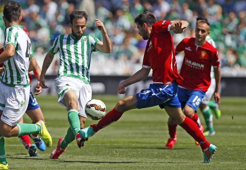 Fotogalería del Real Zaragoza contra el Betis en el Benito Villamarín