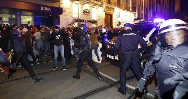 Manifestaciones en Plaza España por el 'procés'