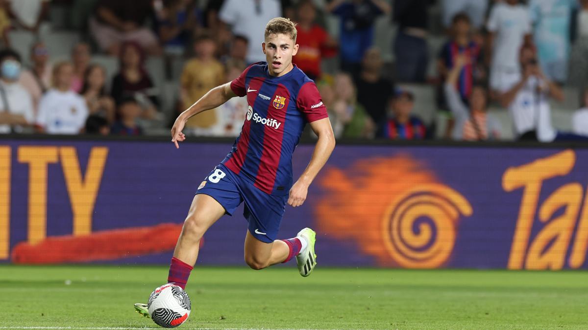 Fermín López tuvo sus primeros minutos en la Champions