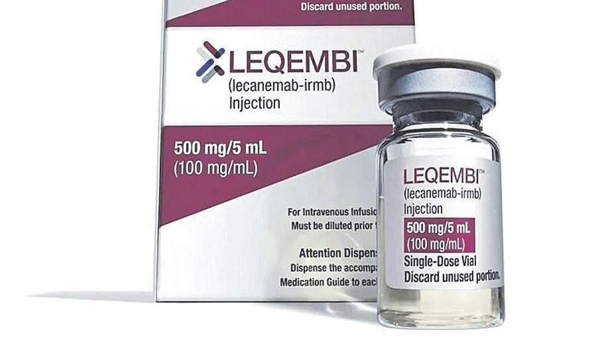 Imagen de la presentación del medicamento lecanemab.