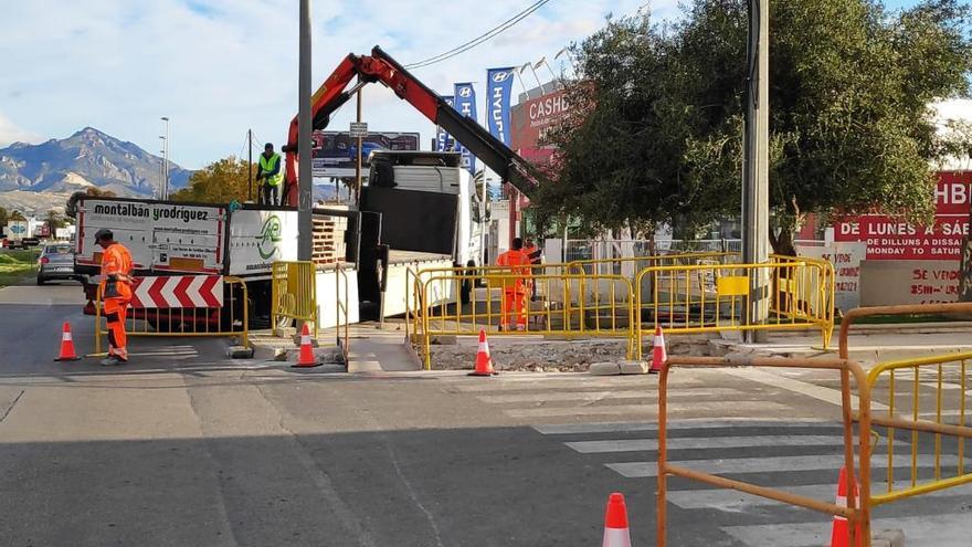 Arrancan las obras de mejora de la accesibilidad en la vía de servicio de la avenida Miguel Hernández en Sant Joan