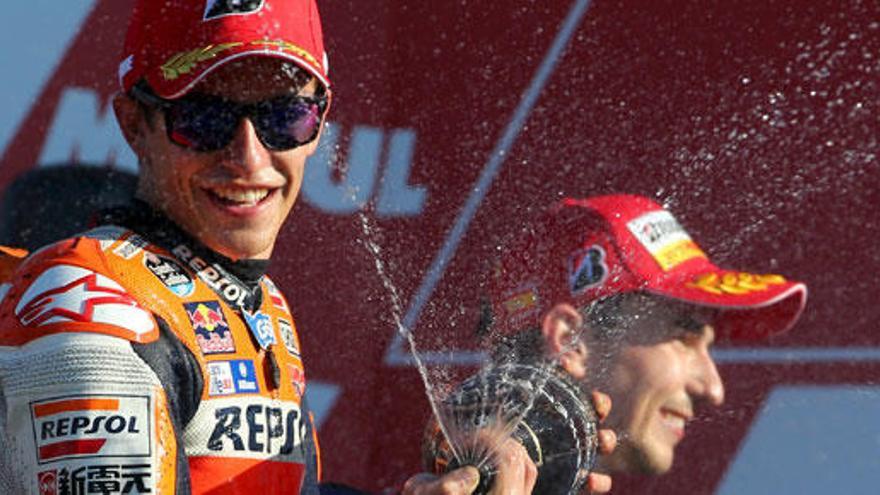 Márquez, segundo en el circuito de Cheste.