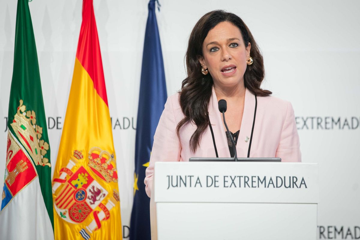 La consejera de Salud, Sara García, este miércoles en rueda de prensa.