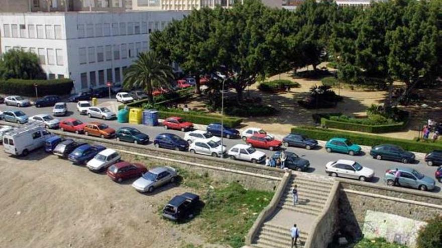 Pasado. Vista general del viejo campus de El Ejido.