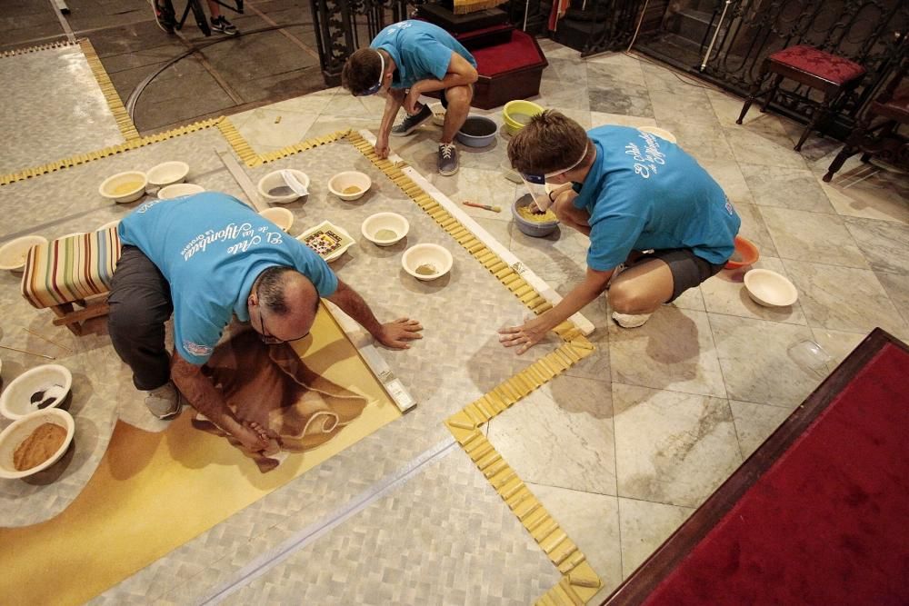 Histórica alfombra del Corpus de La Orotava