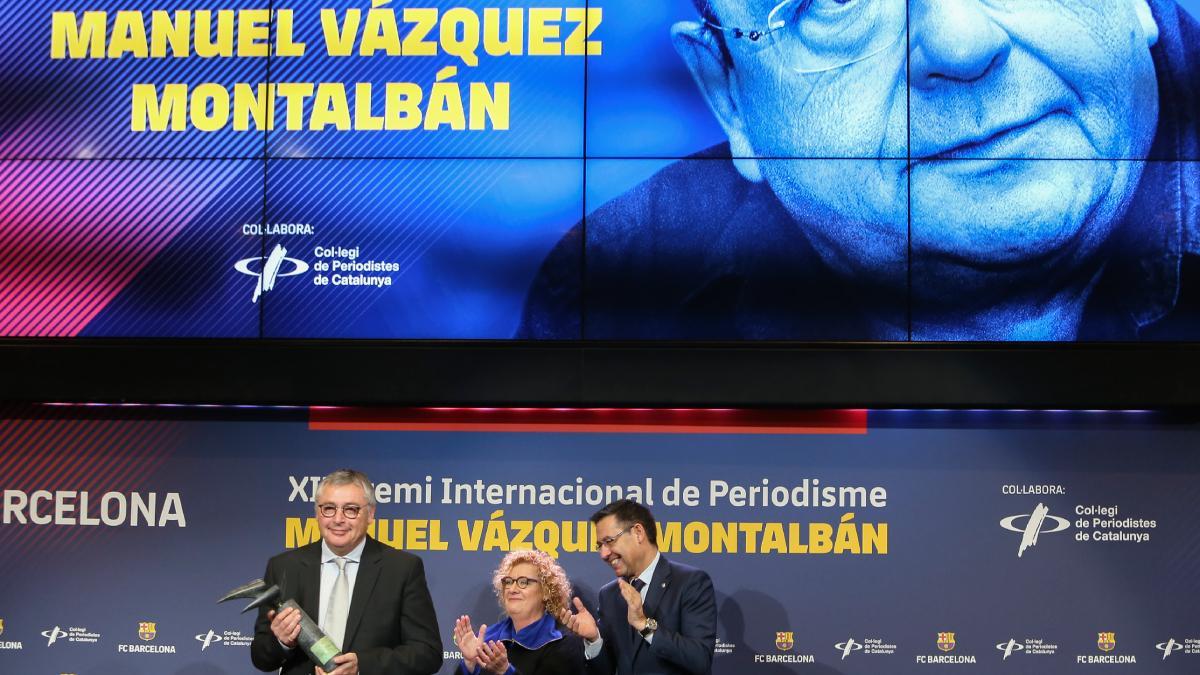 Michael Robinson recibió el premio que lleva el nombre de Vázquez Montalbán en 2018