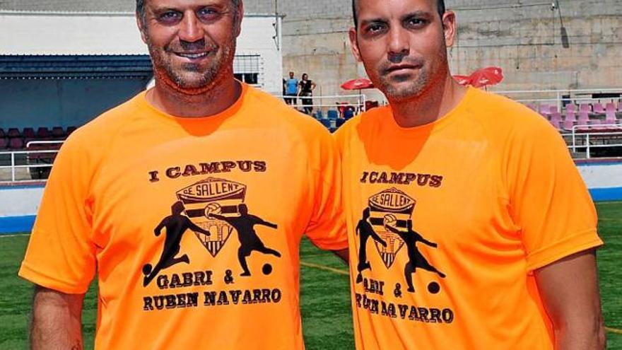 Rubén Navarro i Gabri, al camp municipal de Sallent