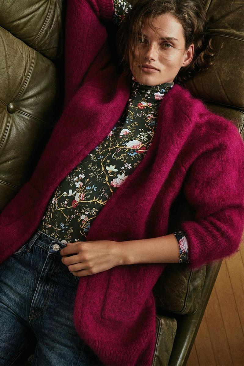 Campaña 70's mood de Zara: chaqueta de mohair