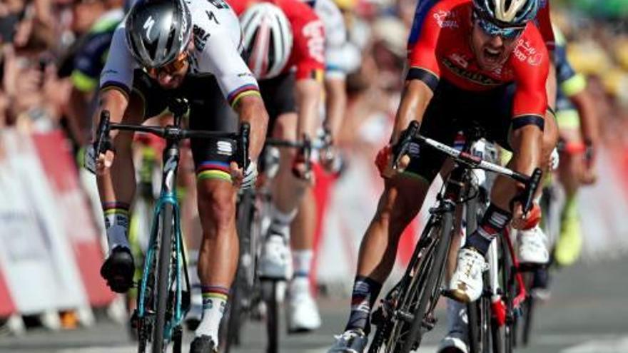 Peter Sagan, durant la segona etapa del Tour.