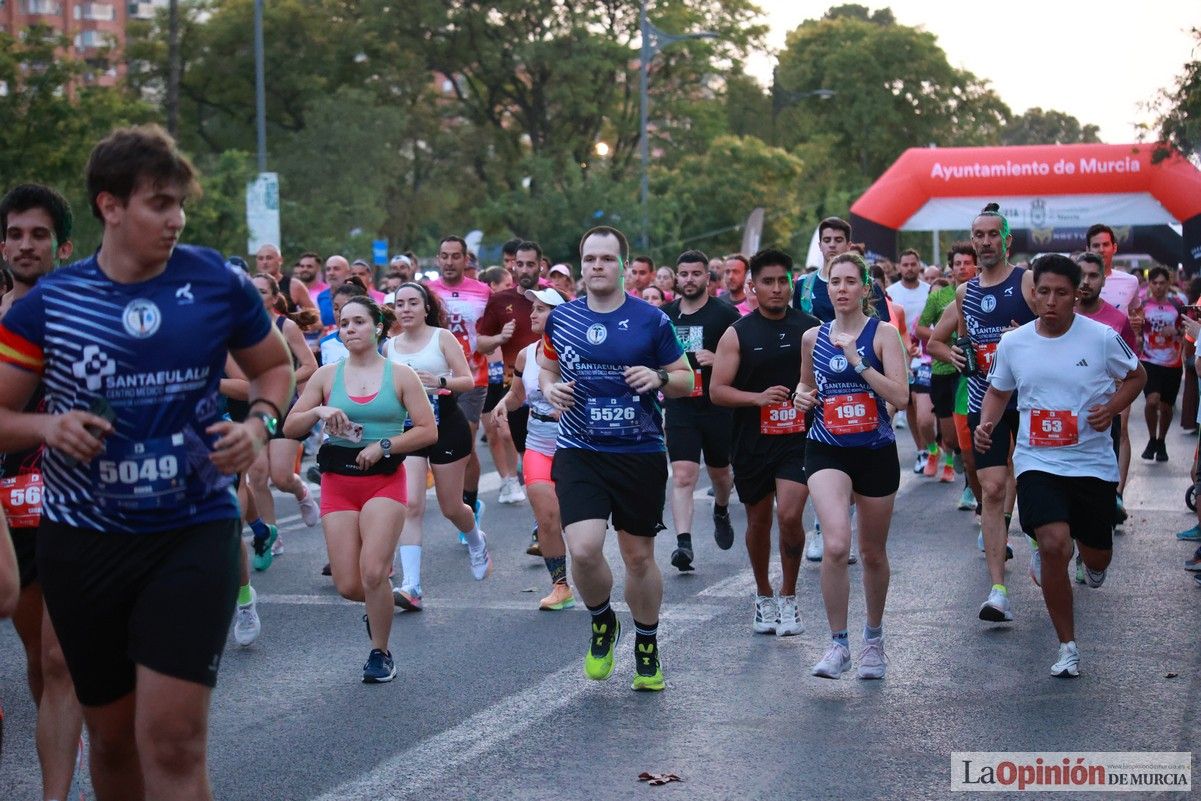 Las mejores imágenes de la carrera nocturna de Murcia