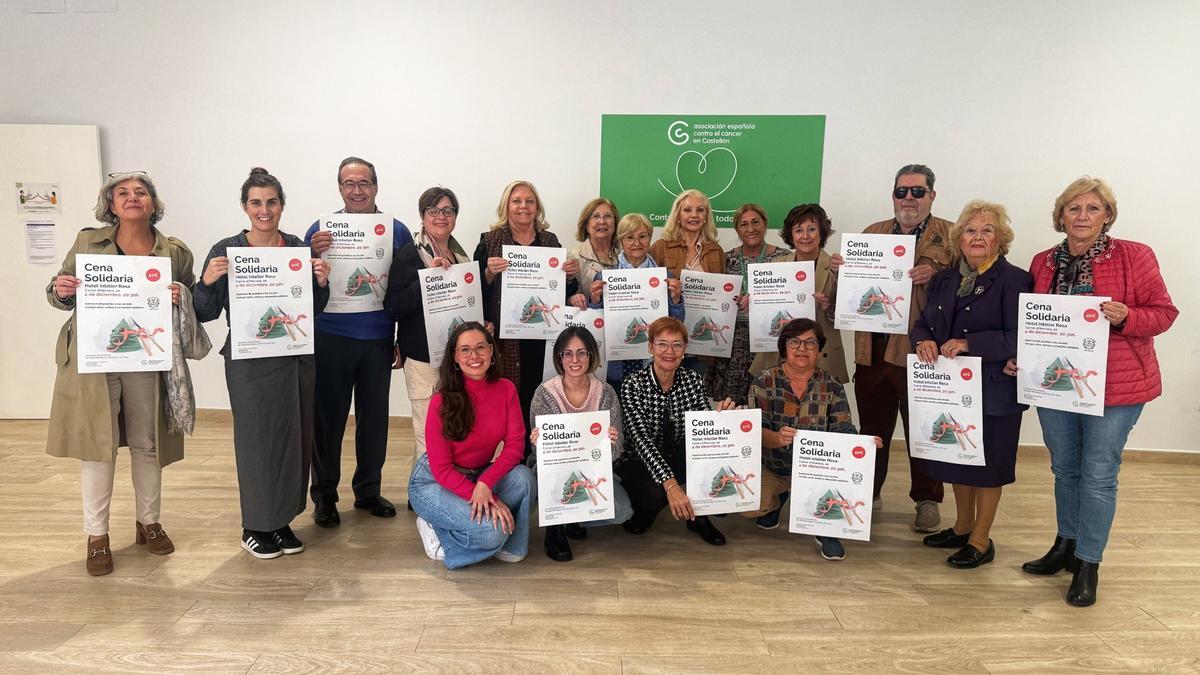 Presentación de la cena solidaria de la AECC.