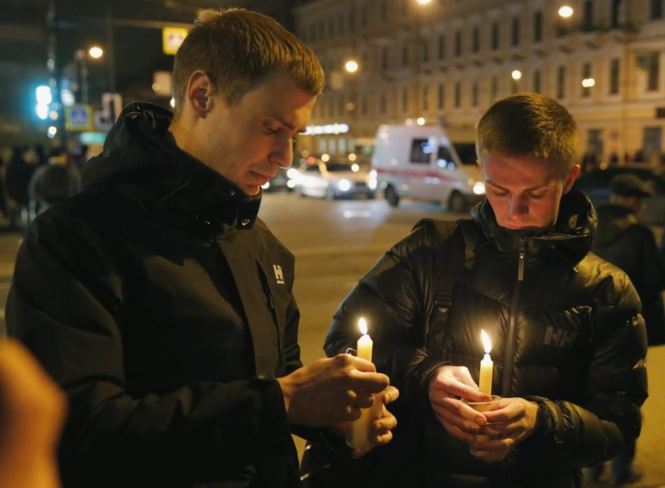 Homenaje a las víctimas de San Petersburgo