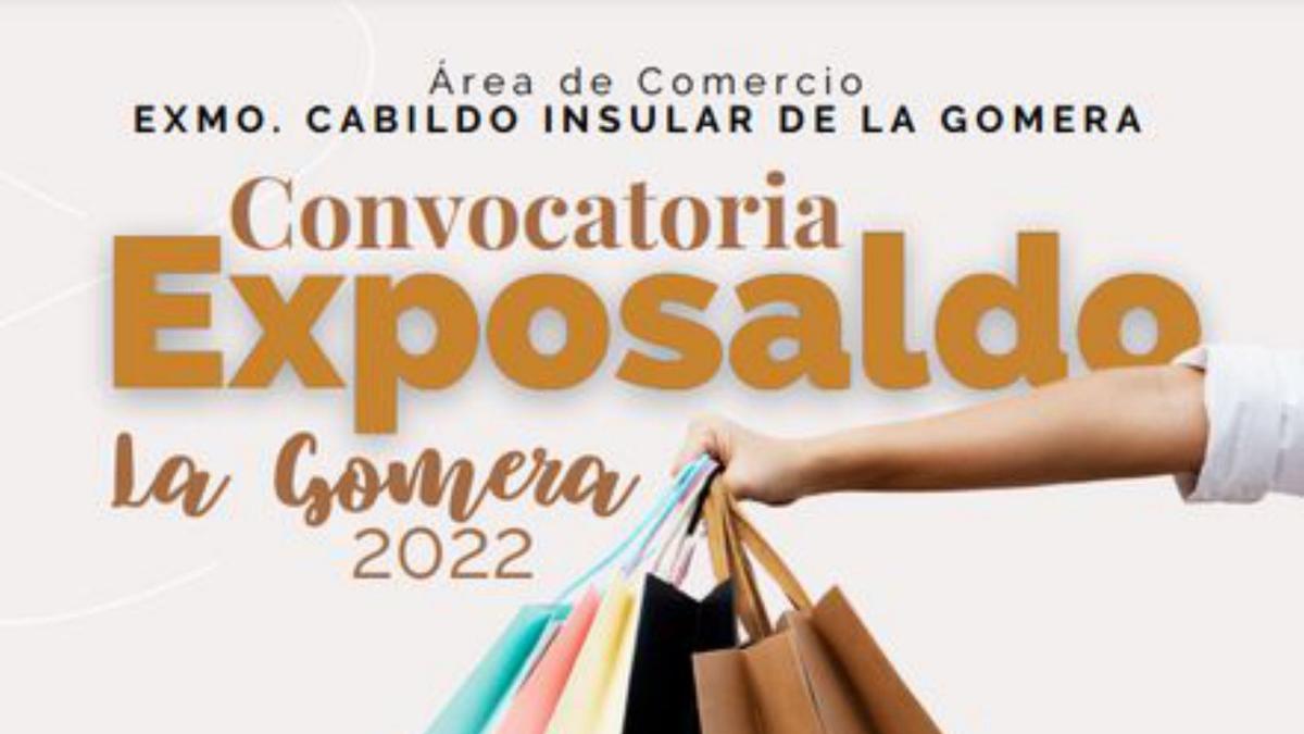 Cartel de Exposaldo La Gomera.