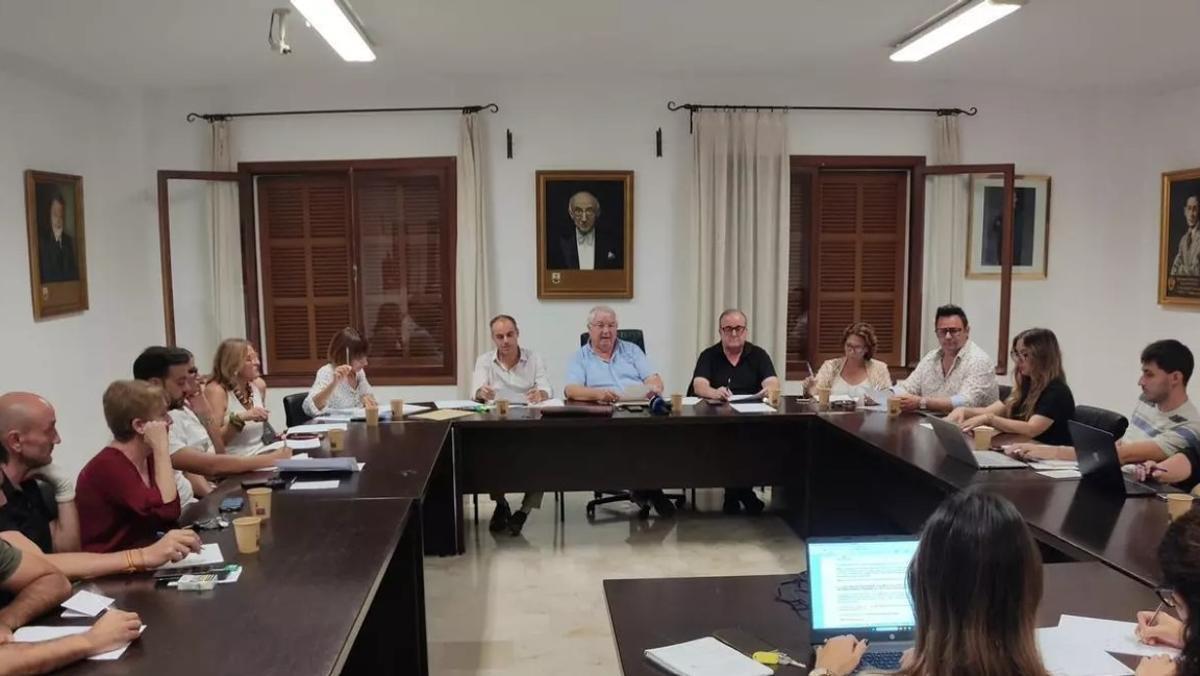 Imagen de un pleno celebrado en el Ayuntamiento de Santa Margalida.