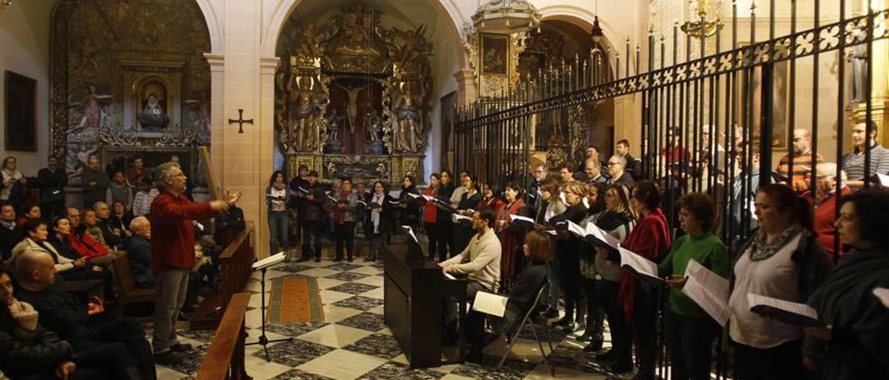 Ensayo de la ´Misa en si menor´ en Santa Creu.