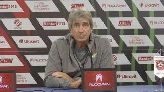 Manuel Pellegrini: "Mañana hay que demostrar que somos capaces de jugar la fase de grupos"