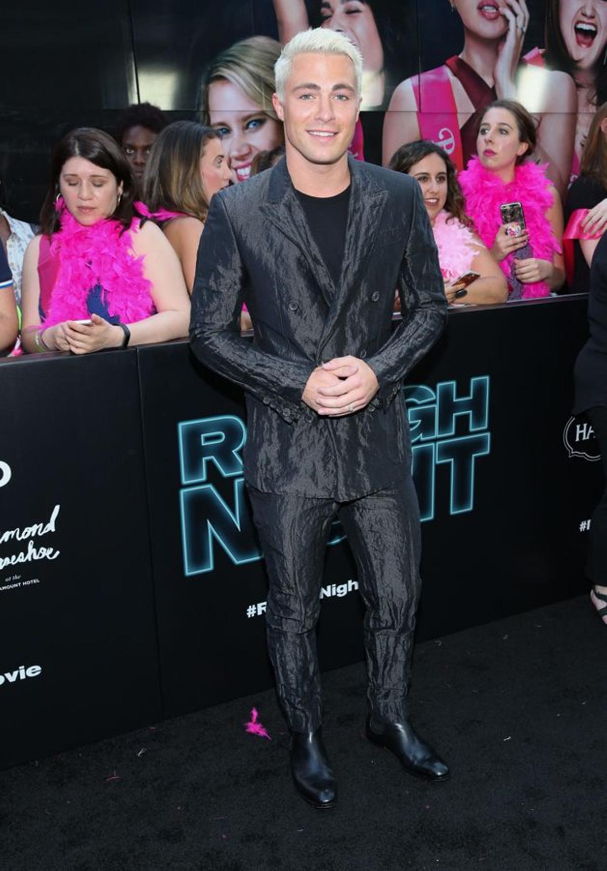 El actor Colton Haynes en la presentación de 'Una noche fuera de control' en Nueva York