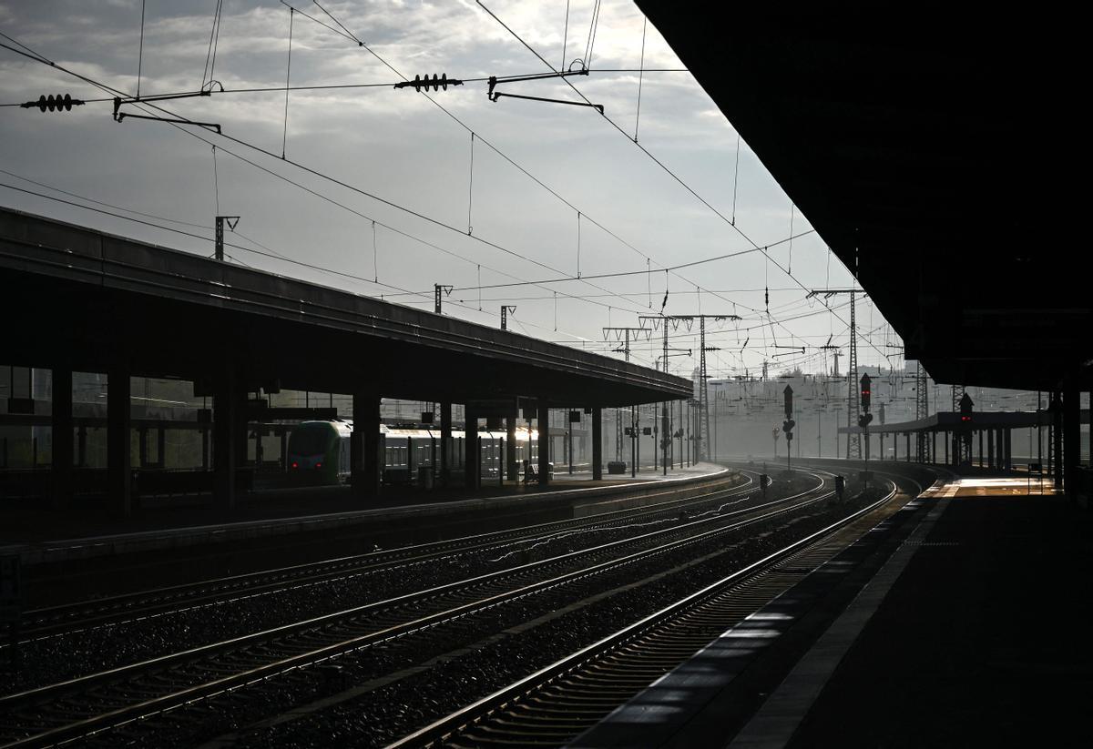 Huelga de los trabajadores del ferrocarril en Alemania. Essen