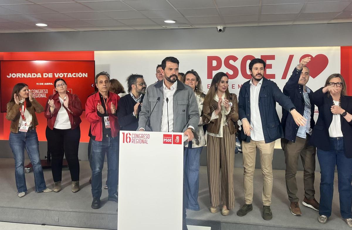 El nuevo secretario general del PSOE extremeño, Álvaro Sánchez Cotrina, ayer.