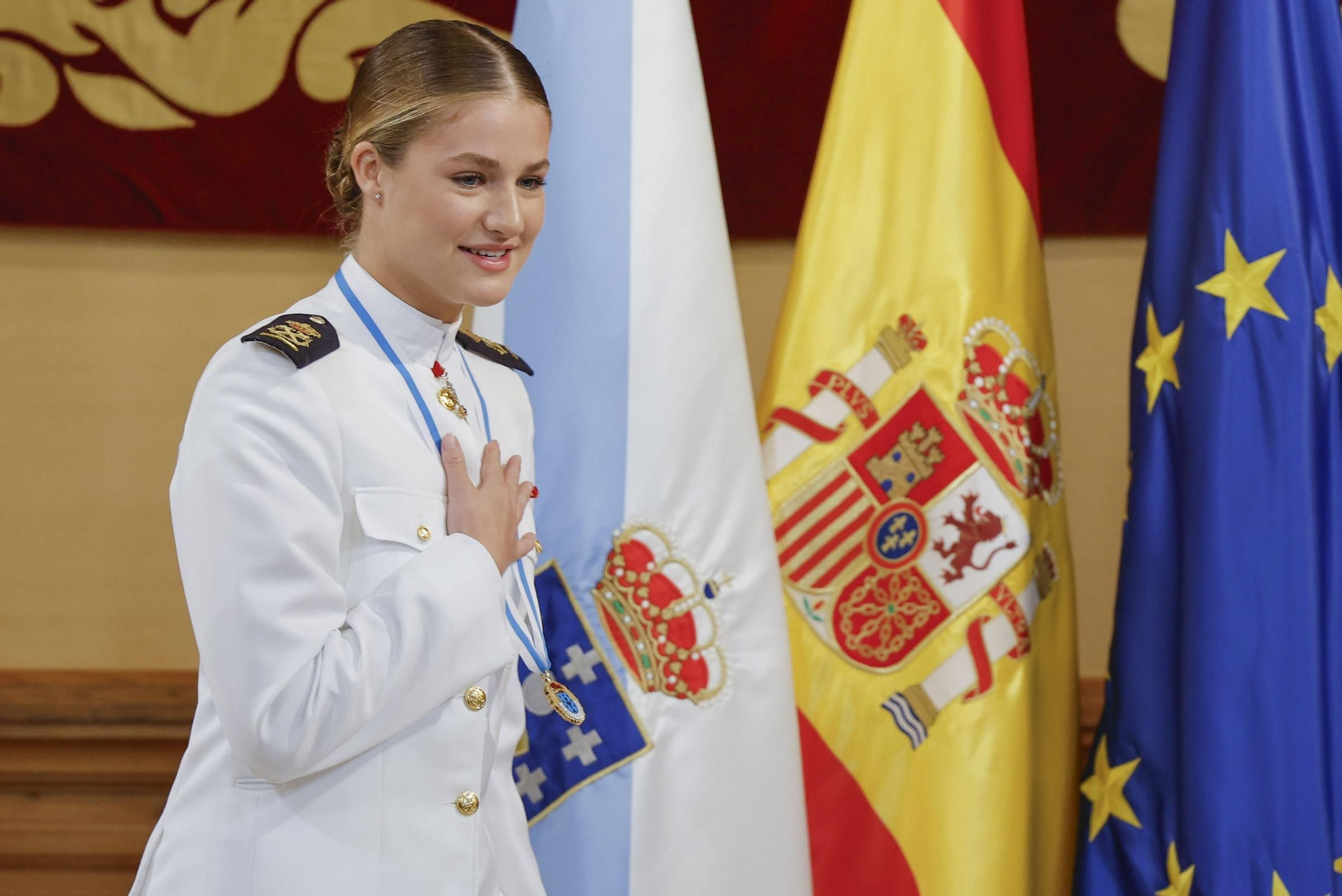 La princesa Leonor recibe la Medalla de Galicia